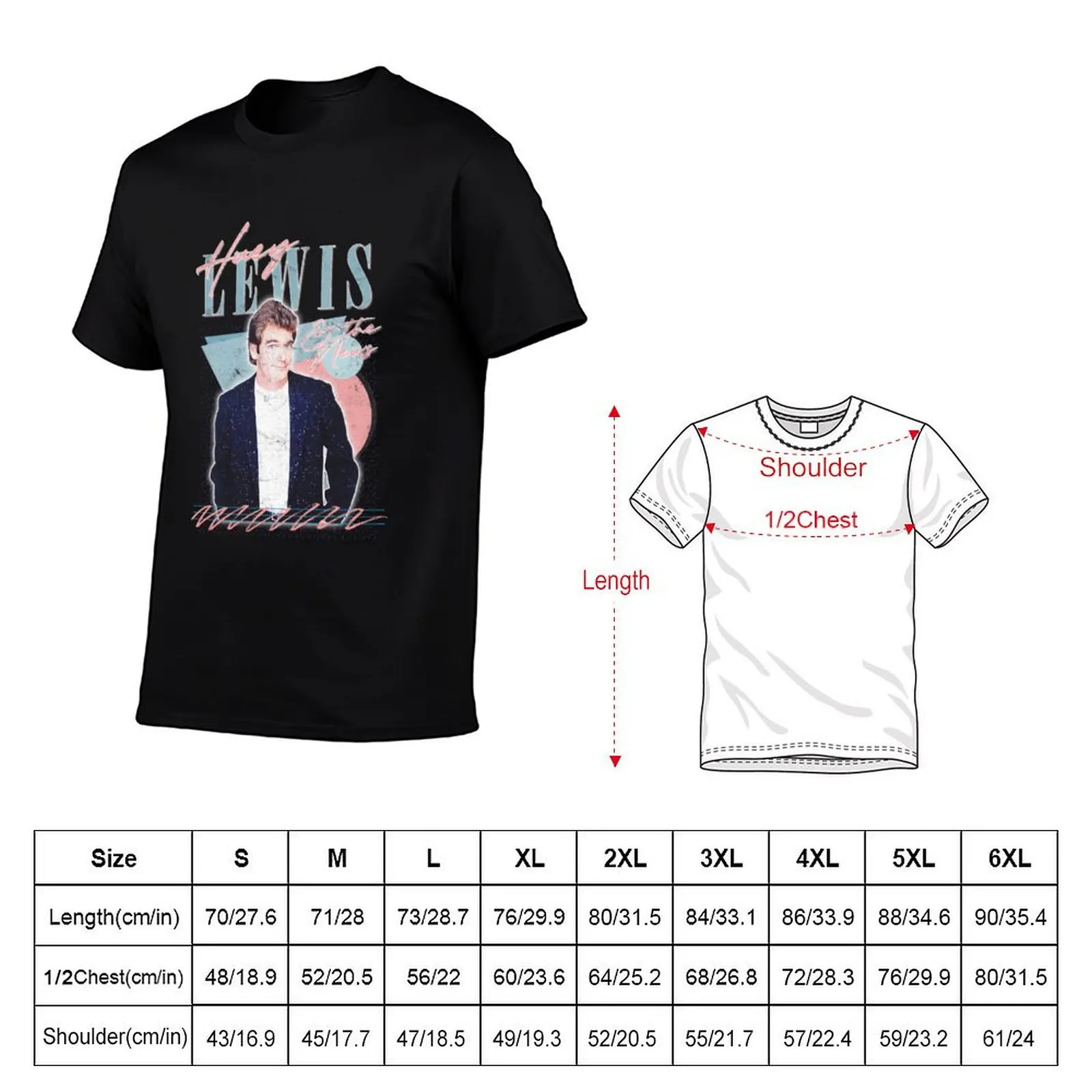 Huey Lewis The News 80S Retro Faded Style Design T-Shirt vintage t shirts baggy shirts plus size men clothing