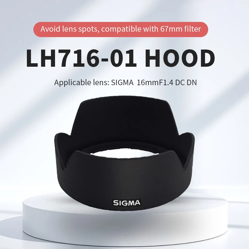 substituicao-do-capo-da-camera-lh716-01-adequado-para-acessorios-de-protecao-da-lente-sigma-16mm-f14-dc-dn