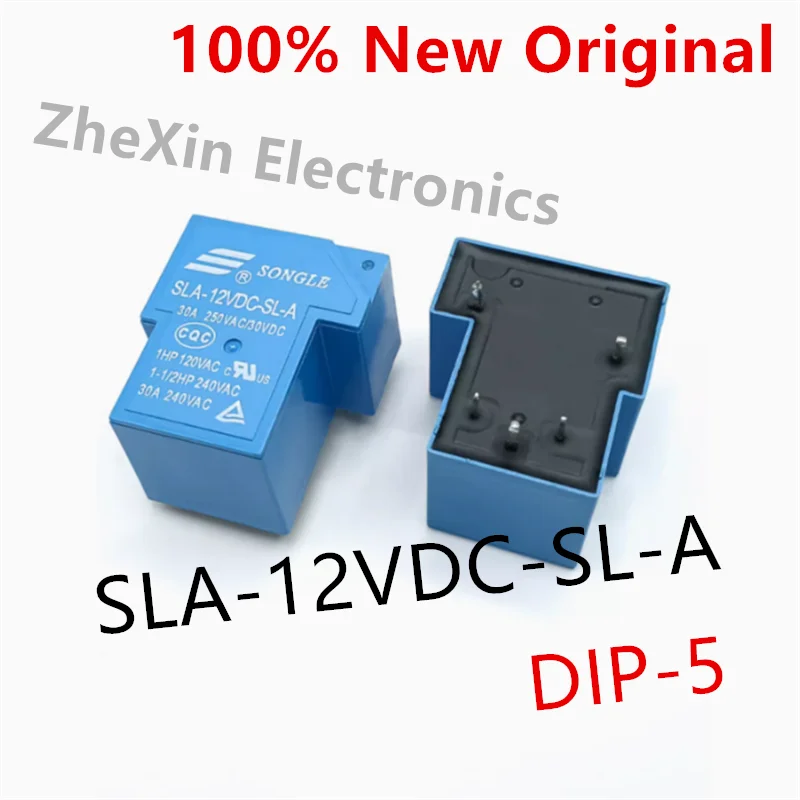 10PCS/Lot   SLA-05VDC-SL-A 、SLA-12VDC-SL-A 、SLA-24VDC-SL-A 、SLA-48VDC-SL-A    DIP-5     New original power relay