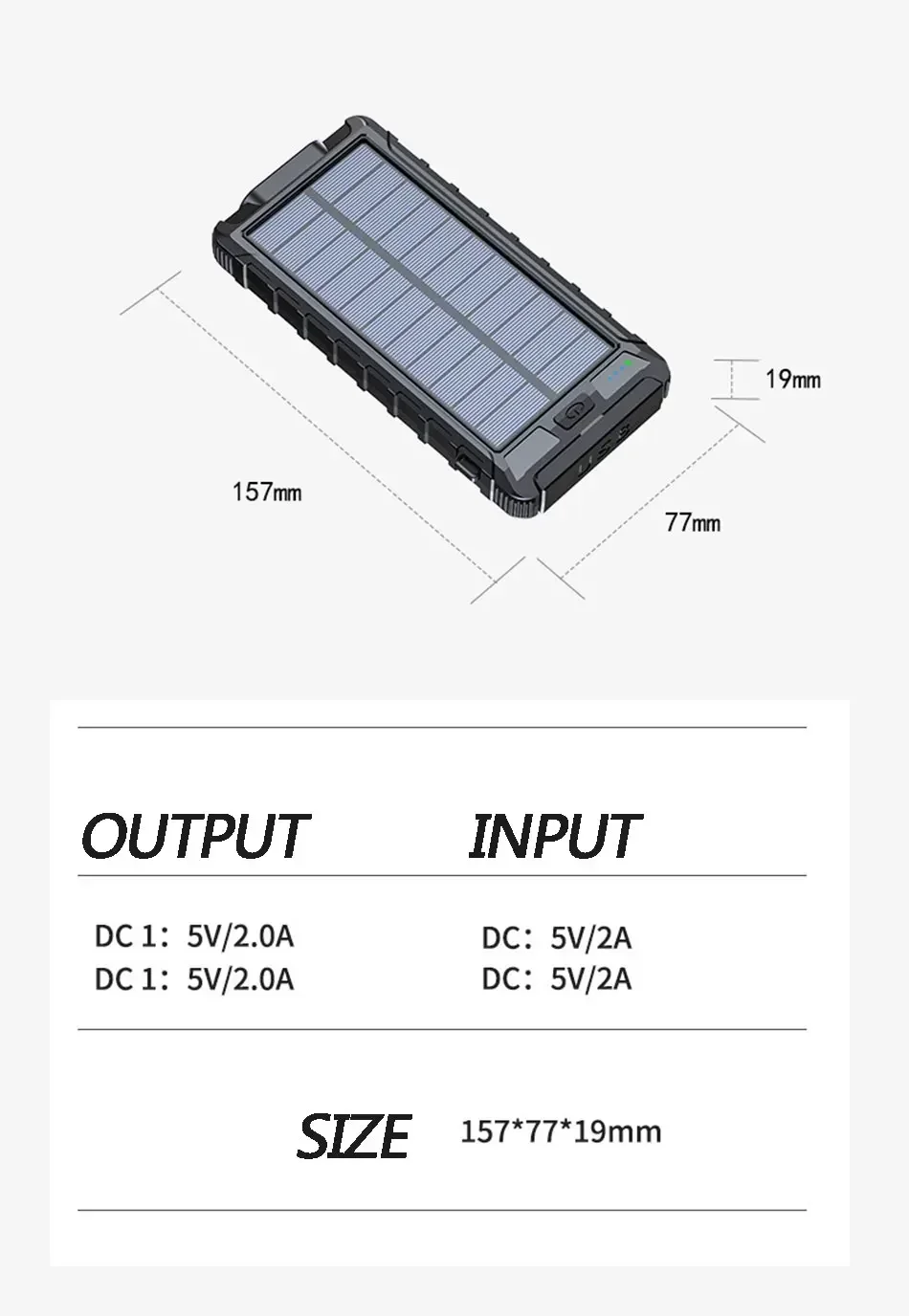 Banco super poderoso do poder solar, carregador multifuncional, uso ao ar livre, bateria nova, 100000mAh