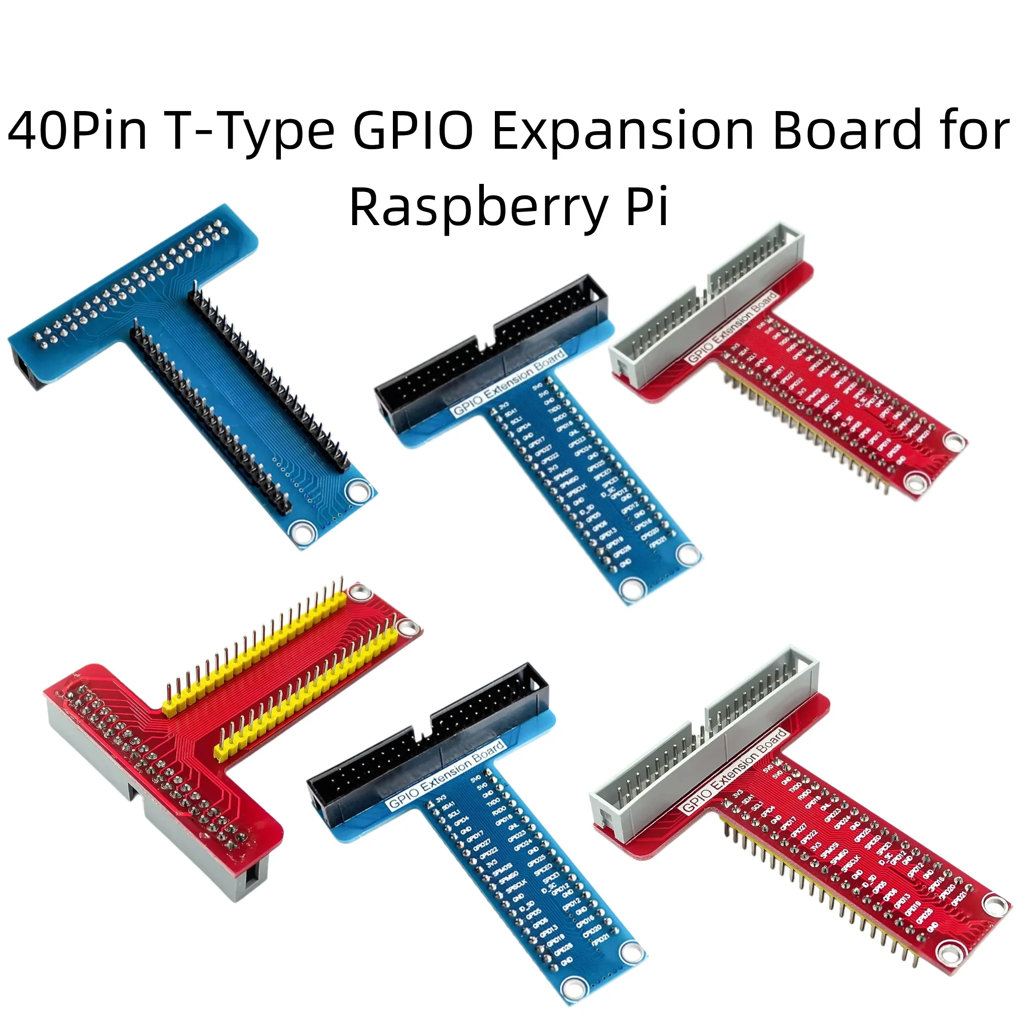 40Pin T-Type GPIO Expansion Board for Raspberry Pi 4B 3B+ 3B 2B+ Zero W GPIO Extension Module