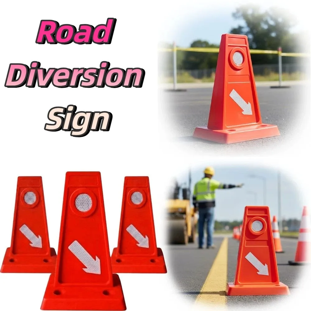 TPU Material Traffic Lane Separator Good Flexibility EVA Material Parking Garage Directional Sign Easy Installation