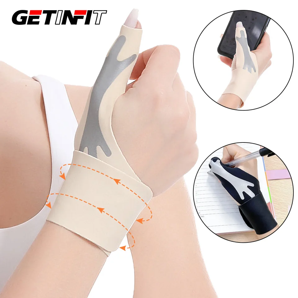 1Pcs Light Thin Thumb Tendon Sheath Wrist Guard Anti Sprain Thumb Protective Sleeve Orthodontic Pressure Wrapped Wrist Guard