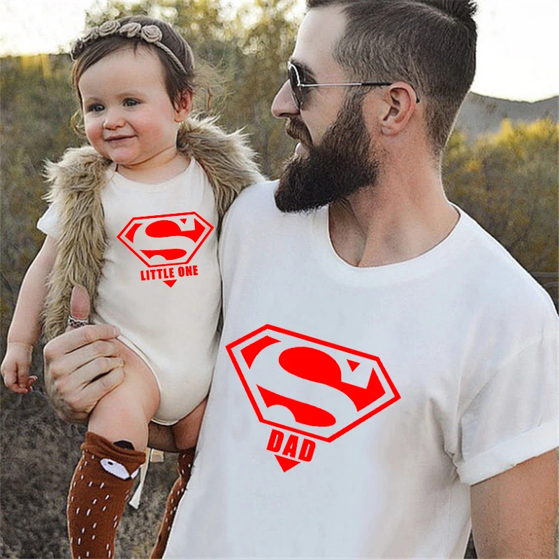 2022 Fashion Family Matching T-shirts Mother Daughter Father Son Kids Shirt Baby Girls Boys Bodysuits Cotton Family Look Outfits