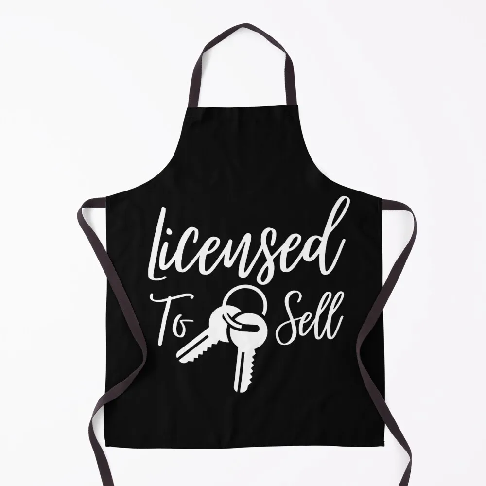 Real Estate Agent Realtor Licensed To Sell Apron Kitchen For Man barber uniform Kitchen accessories kitchen item Apron