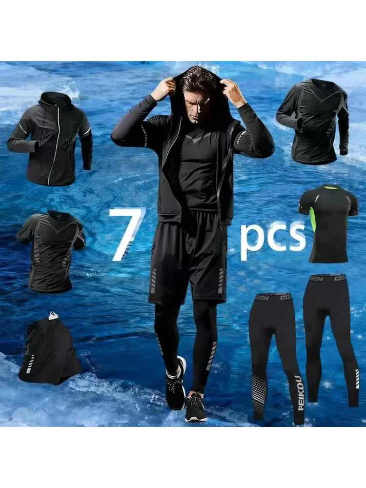 AliExpress NONE 2025 New sports running set, running, fitness and cycling, breathable, sweat-wicking, quick-drying and highly elastic