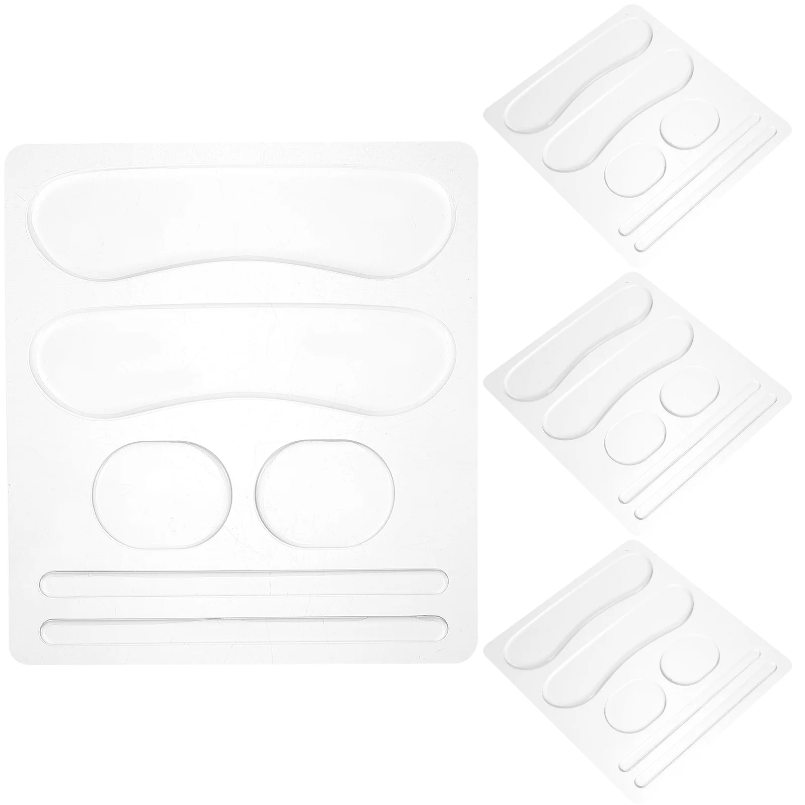 

4 Sheets Anti-wear Silicone Foot Stickers Transparent Heel Cushion Inserts for Sandals Shoe Pads Women Pain Relief Waterproof