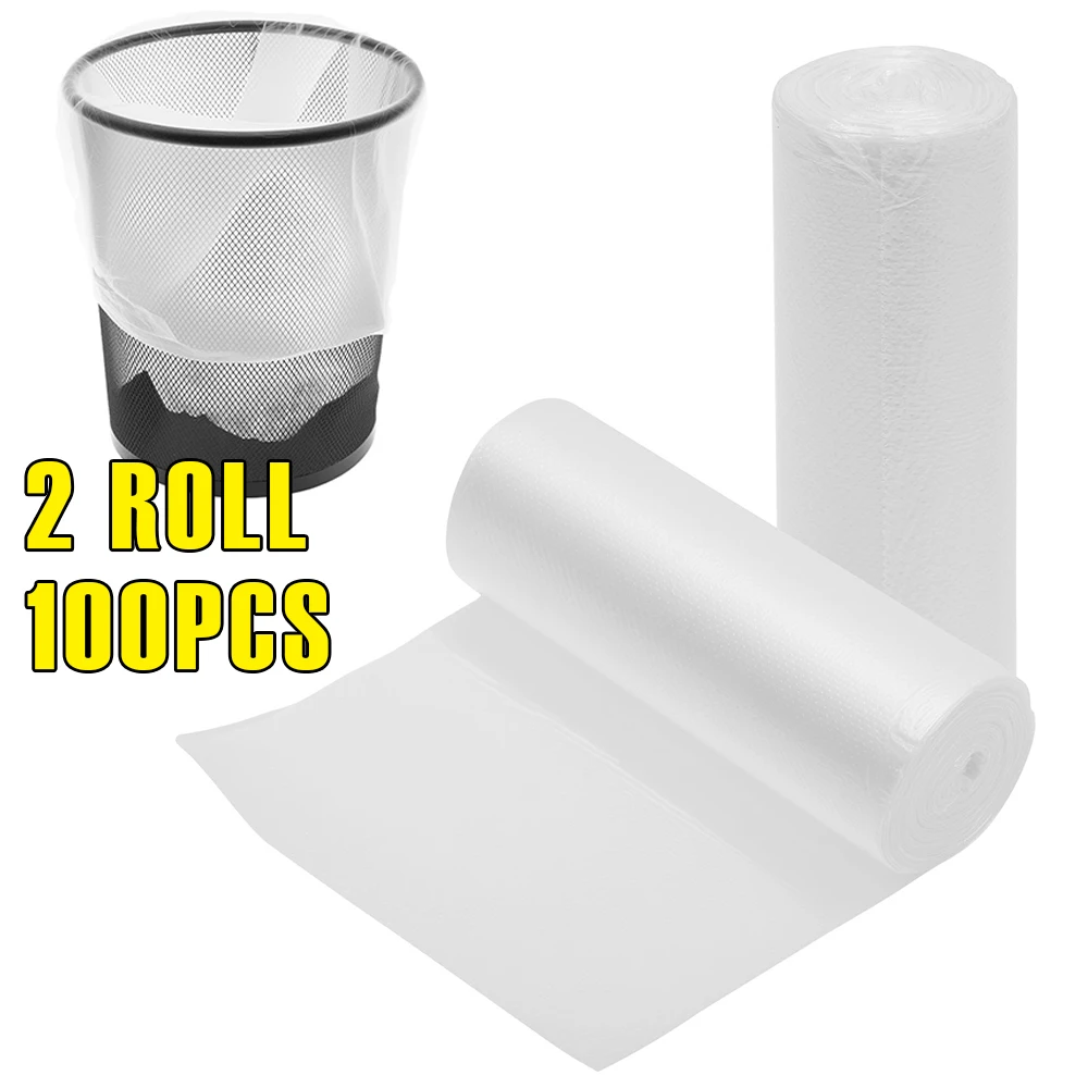 50 Stück/Rolle kleiner Müllbeutel, 3,2 Gallonen, verdickter Kunststoff, kleiner Müllbeutel für Zuhause, Küche, Restaurant, Wohnzimmer, Müllsortierung