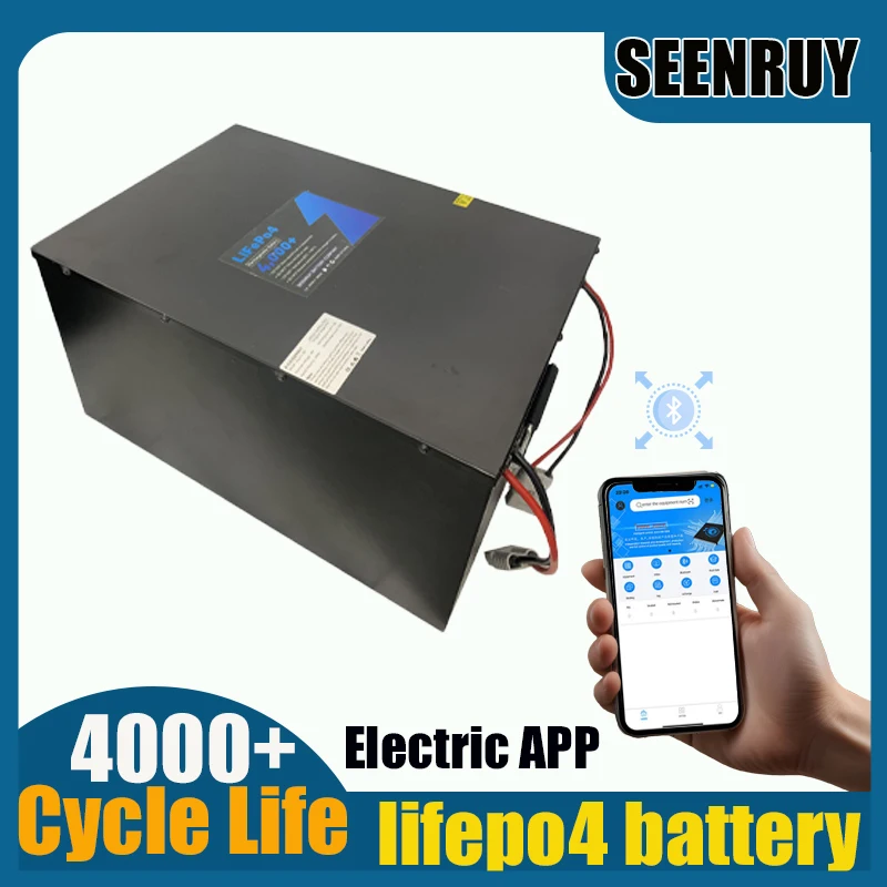 LFP 36V 200AH Lifepo4 Battery with ANT BMS 200A 250A 340A for RV Electric Wheelchair Portable Power Station