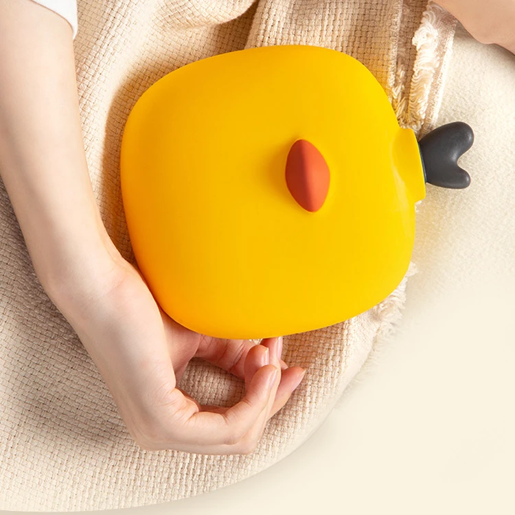 Mini Silicone Hot Water Bottle Water Injection Small Female Student Warm Belly Cute Portable Portable Warm Baby Warm Water Bag