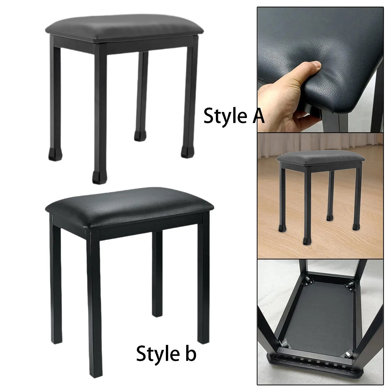 Piano Stool Chair Sturdy with Iron Legs Keyboard Bench for Electronic Piano Stage Musical Instrument Playing Guzheng Pipa image 3