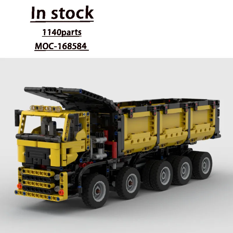 MOC-168584 جديد كلاسيكي شاحنة نقل البضائع بنة نموذج 1140 قطعة ، الأولاد الأطفال عيد ميلاد بناء الالعاب العملاقة هدية