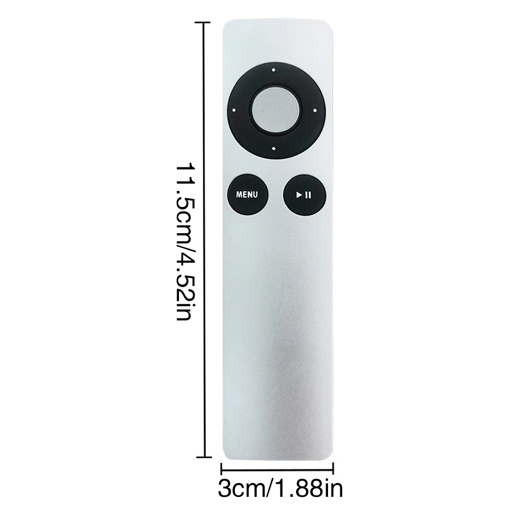 Replacement Apple TV Remote Control Compatible with A1156 A1427 A1469 A1378 for Apple TV 1 2 3 4 Not Original Plastic