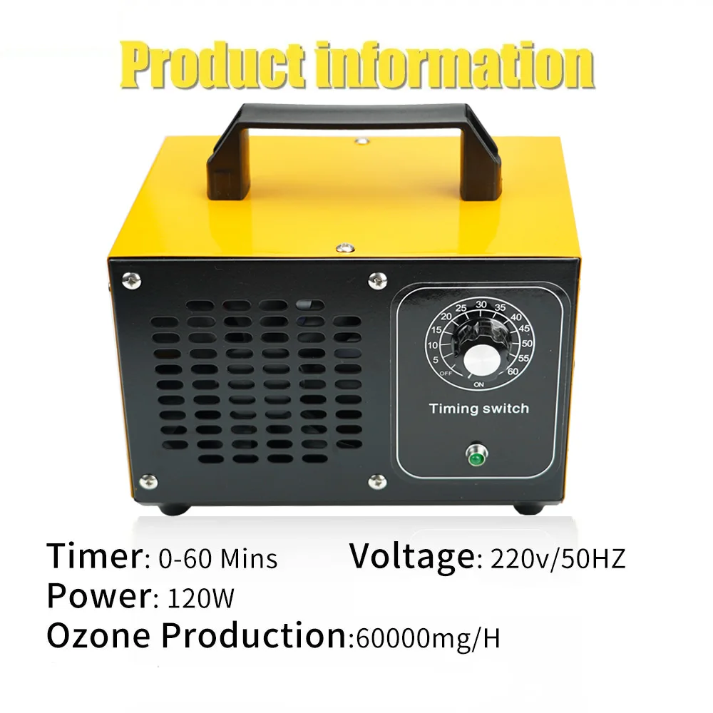 220V Ozongenerator 60000mg Luftreiniger Ozonisator zur Desinfektion, Sterilisation und Reinigung zur Formaldehyd-Entfernung – Detail 1