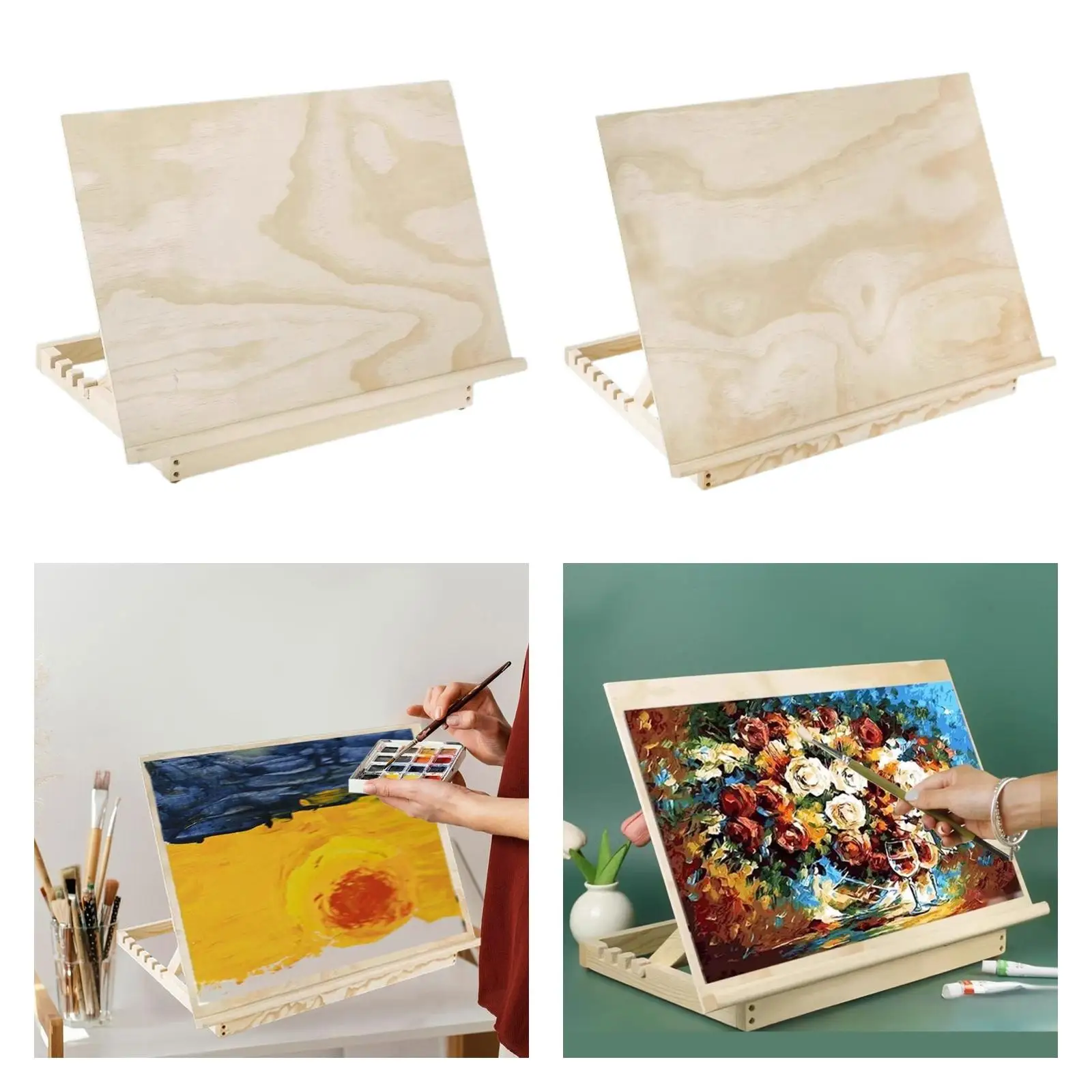 Tabletop Easel Stand Drawing Board for Art Students Beginners Canvases