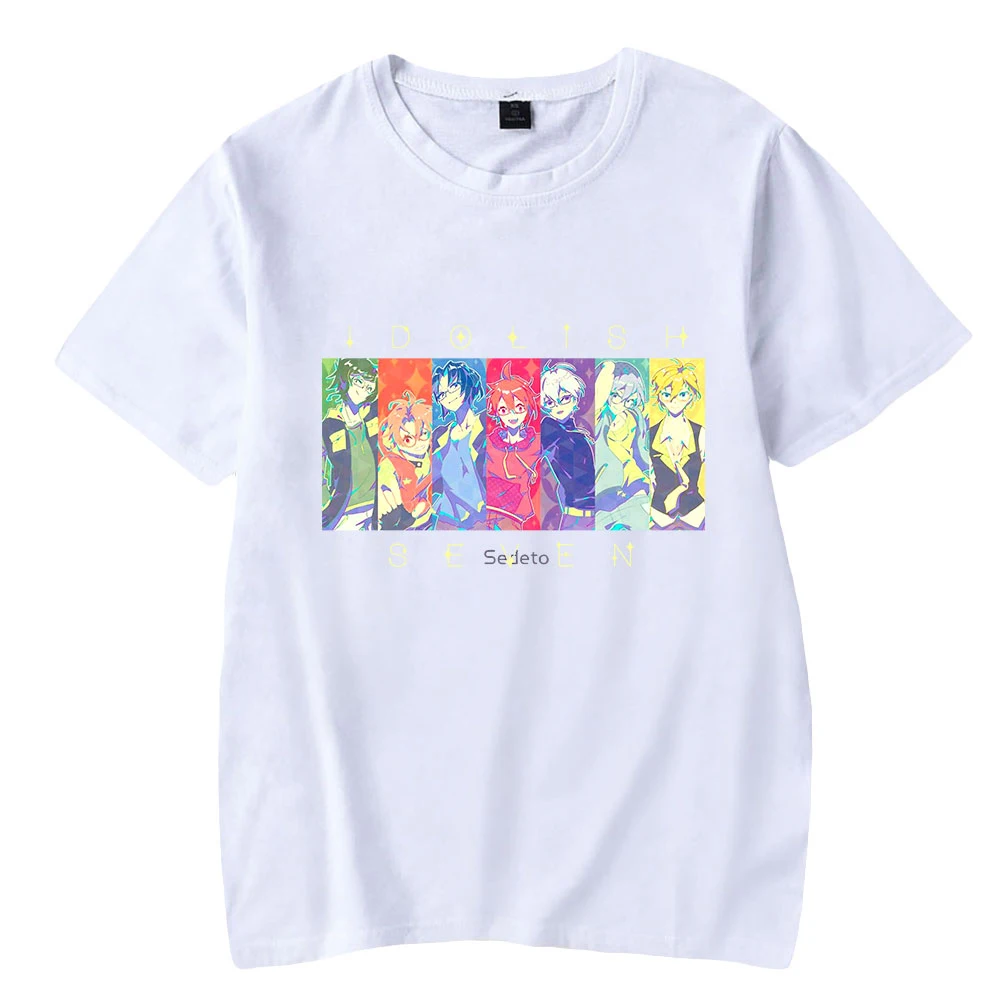 IDOLiSH7 kaus Streetwear pria/wanita, T-shirt kasual lucu dan lucu gaya grafiti jalanan liburan musim semi musim panas