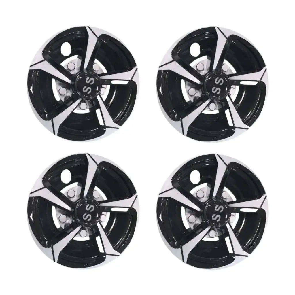 4 Pieces 8 Inch Golf Vehicle Wheel Cover Decorative Design Vehicle Accessory