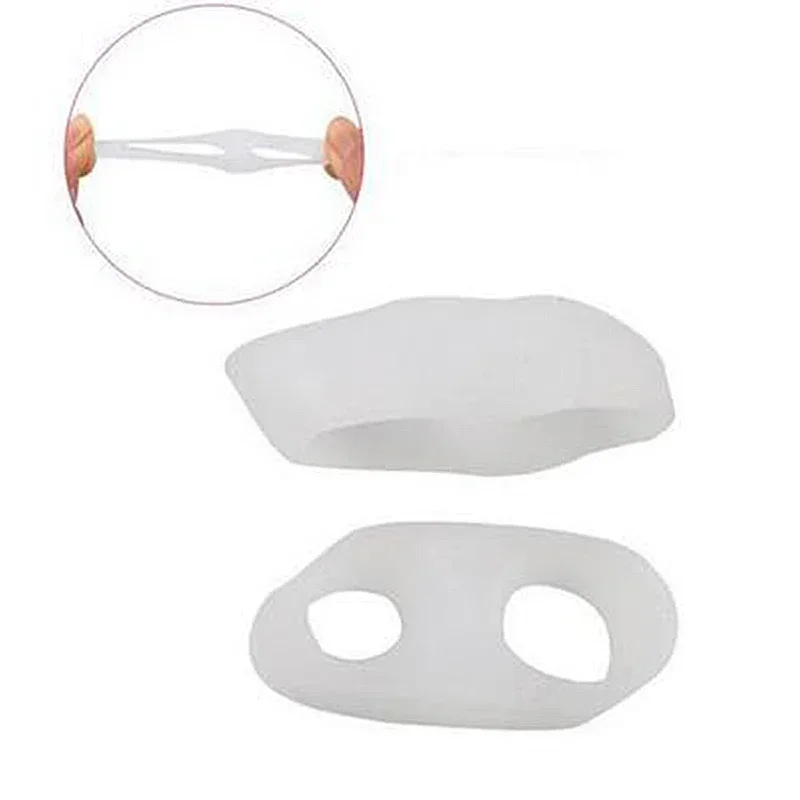 Tenen Separator Corrector Siliconen Gel Teen Beschermer Pad Stijltangen Reliëf Hallux Valgus Tenen Separator Voetverzorging Tool 2 Stuks