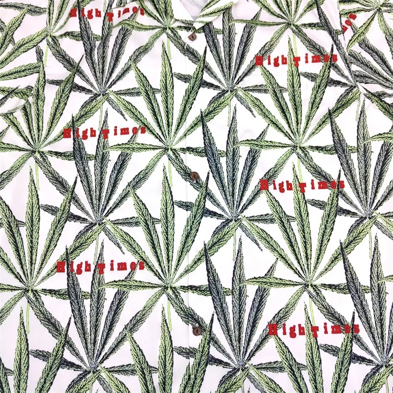 WACKO MARIA Shirt Summer High-end Heavyweight Men's  Women's Hip Hop Print Hawaiian Short Sleeve Shirt