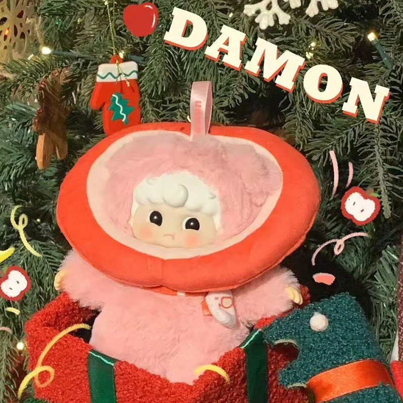 Damon Christmas Plush Series Blind Box Trendy Play Pendant Dolls Vinyl Mystery Box Birthday Xmas Gift Ornament Figure Girl Toys