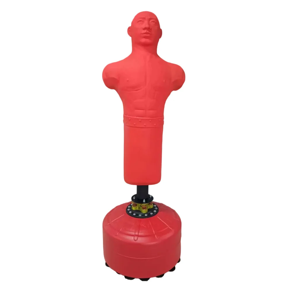 2026 Professional Boxing Equipment  Standing Silicone Human Shaped Punching Bag  Standing Boxing Dummypromote sales