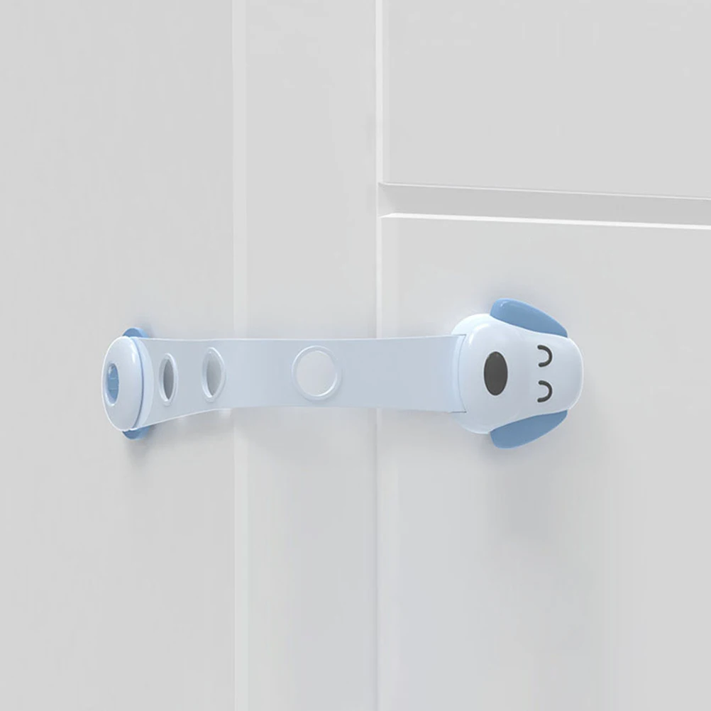 4개 서랍 잠금장치 아기 안전용 캐비닛 도어 잠금장치 - 강력 접착제 간편 설치 도구 불필요 90도 회전 이중 잠금
