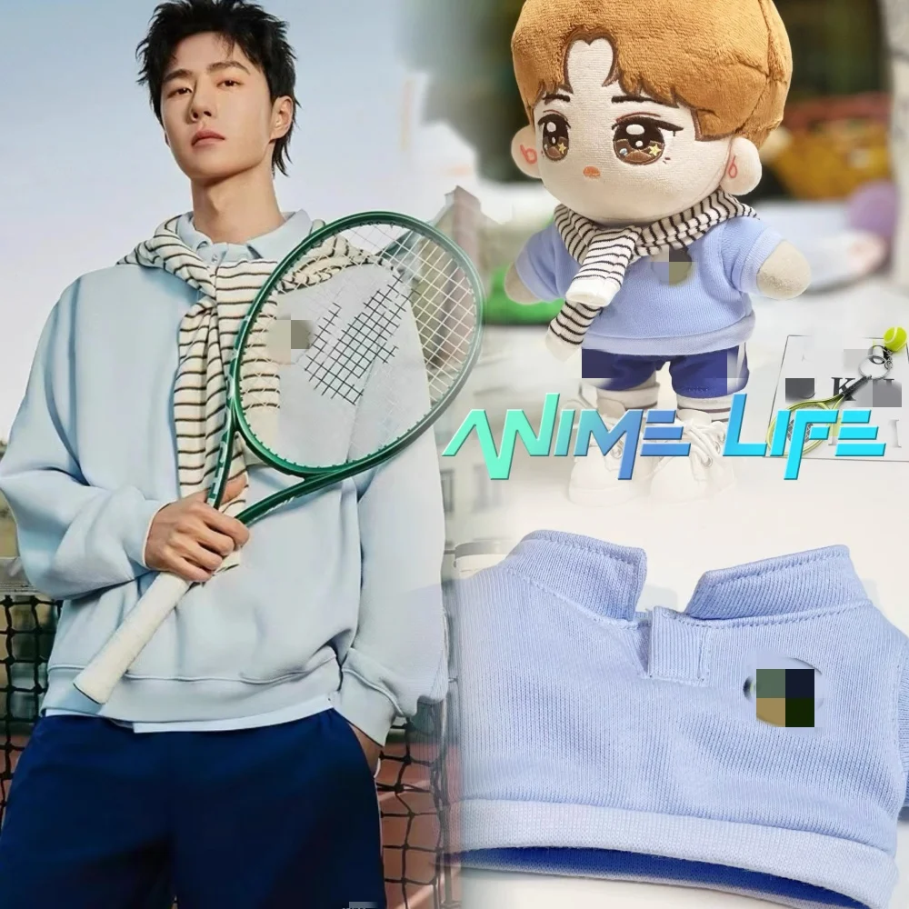 

Wang Yibo Idol Star Blue Fashion Suit For 15cm 20cm Doll Toy Clothes Dress Up Cosplay Original MDZS