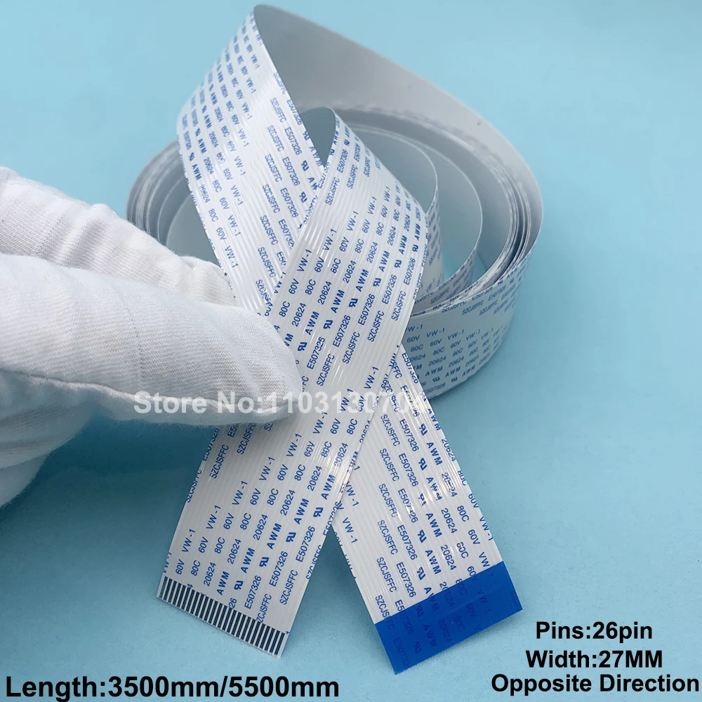 

4 шт. для платы Sengyang, 26 контактов, 3500 мм, 6000 мм, плоский длинный кабель FFC для Epson i3200 4720 5113 XP600 TX800, плоттер с печатающей головкой