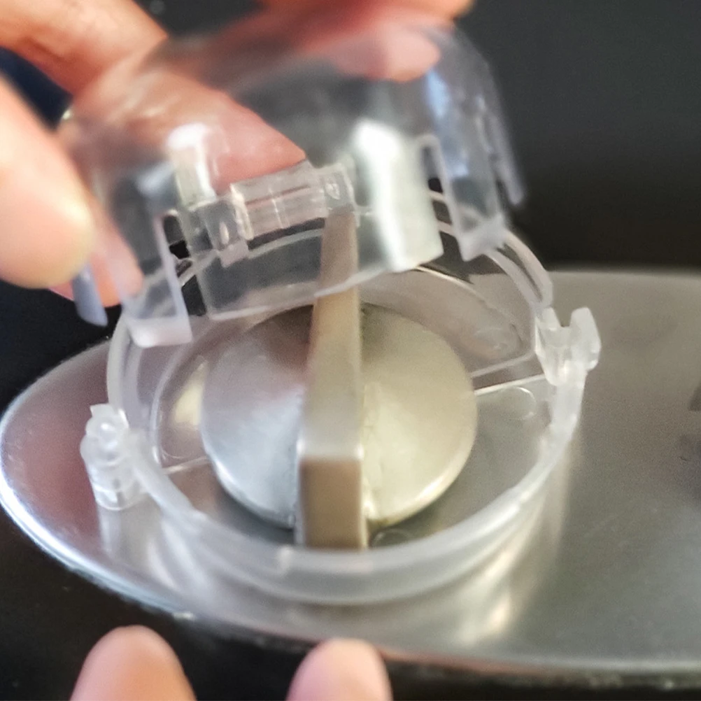 

2 шт., чехлы для ручек плиты, безопасность детей, универсальные прозрачные замки для духовки, трудно открываемый, прочный, двойной чехол для переключателей, простая установка