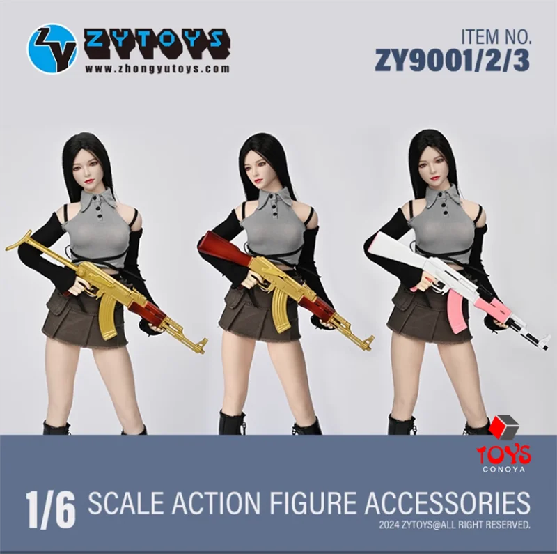 ZYTOYS ZY9001 1/6 AK47 Plastic Model 14.5cm Soldier Weapon Scene Accessories Fit 12'' Male Female Action Figure Body Dolls