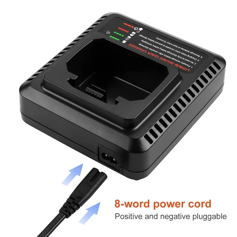 

Lithium Battery Charger Portable Fast Charger for Black&Decker 36V/40V Lithium Batteries LCS36/LCS40 Replacement Battery Charger