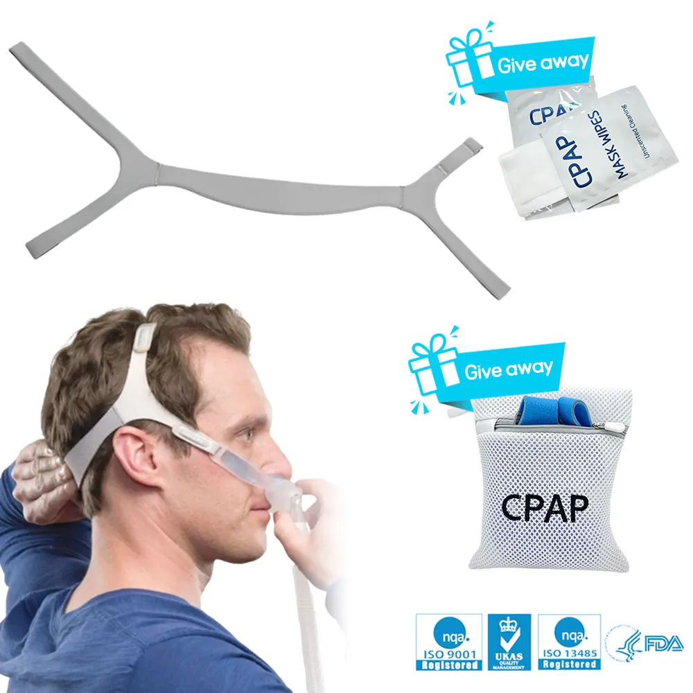 2 Pcs Replacement Nuance Pro Headgear, CPAP Headgear Compatible with Philips Respironics Nuance Pro Nasal Pillow CPAP Mask