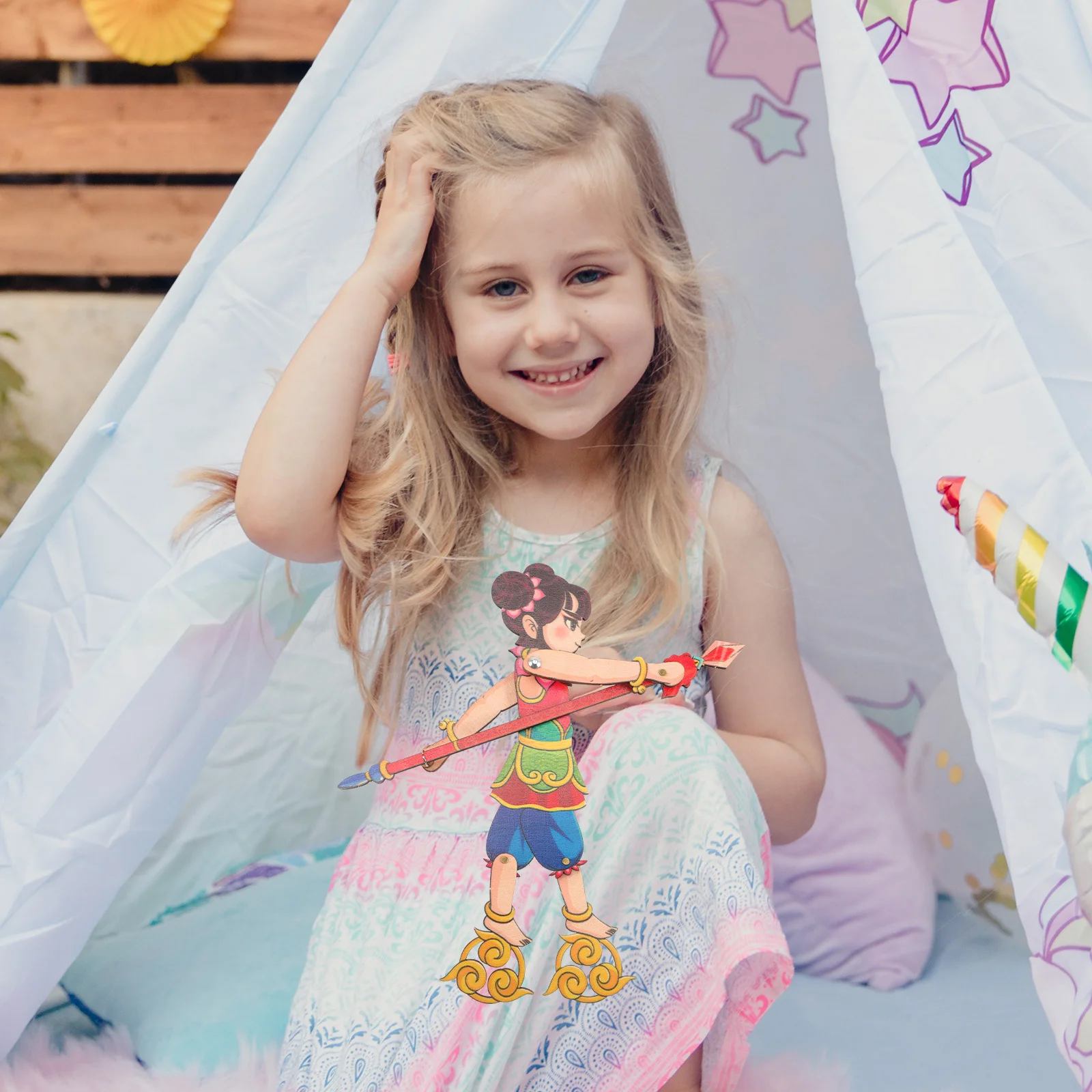 Chinese Shadow Diy Wood Craft Kit For Kids Adults Traditional Hand Puppet Educational Plaything Kindergarten Folk