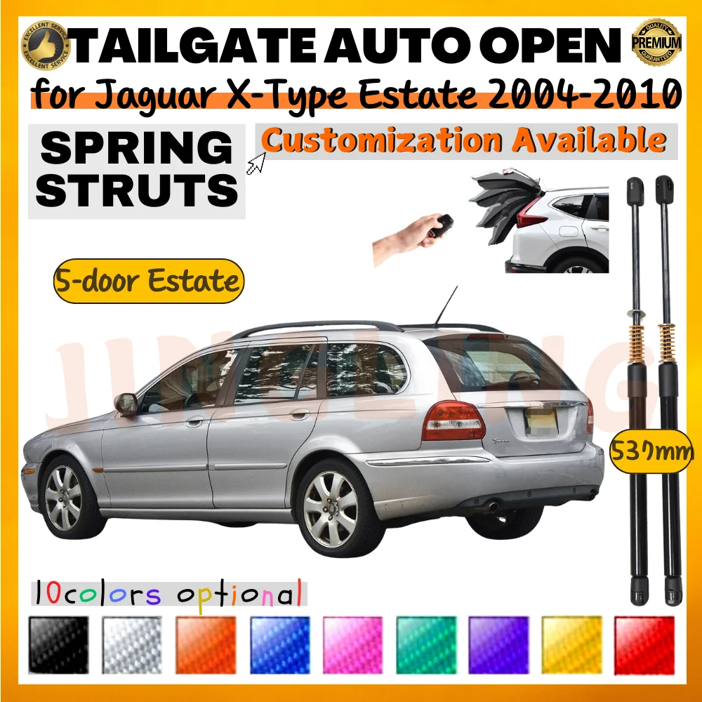 

Qty(2) Trunk Struts with Spring for Jaguar X-Type Estate 2004-2010 537MM Rear Tailgate Boot Lift Supports Shock Absorbers
