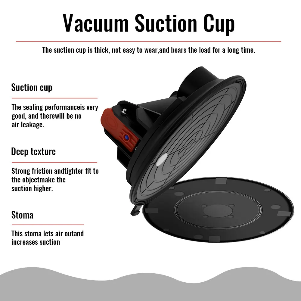 المهنية كوب شفاط المكنسة الكهربائية الثقيلة فراغ مفرشة لامتصاص البلاط الجرانيت الزجاج رفع كوب 8 بوصة