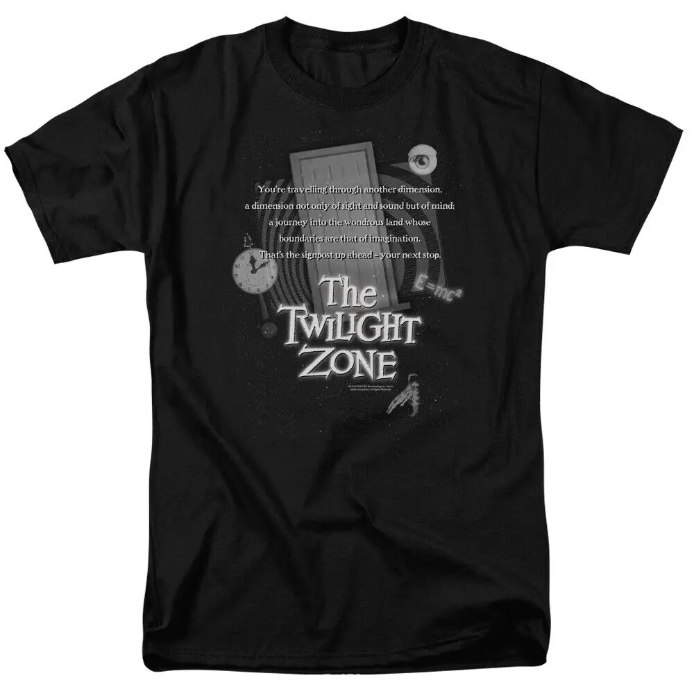 The Twilight Zone Monologue T Shirt Mens Licensed Classic TV Show Black