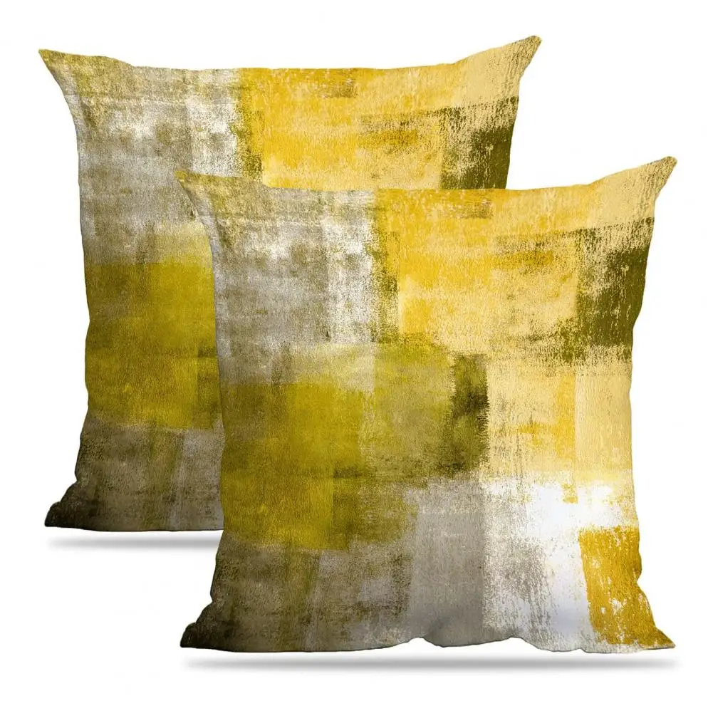 Abstract Oil Painting Pillow Covers Set of 2 Painting Pillow Covers for Couch Bed Sofa Home Decor