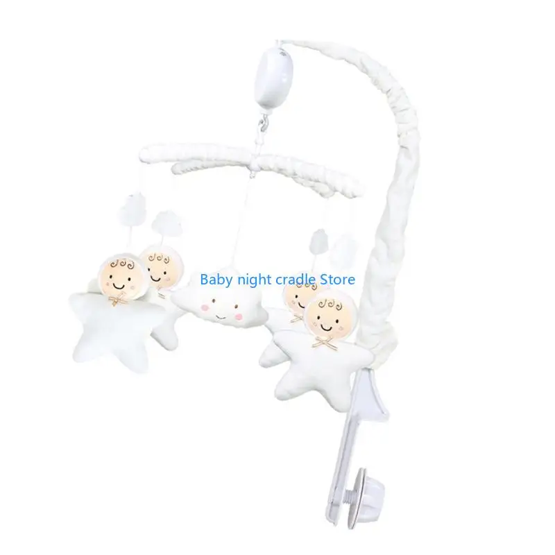 J2ff Musical Movement Baby Musical Crib Mobiel speelgoed met frame armbeugel