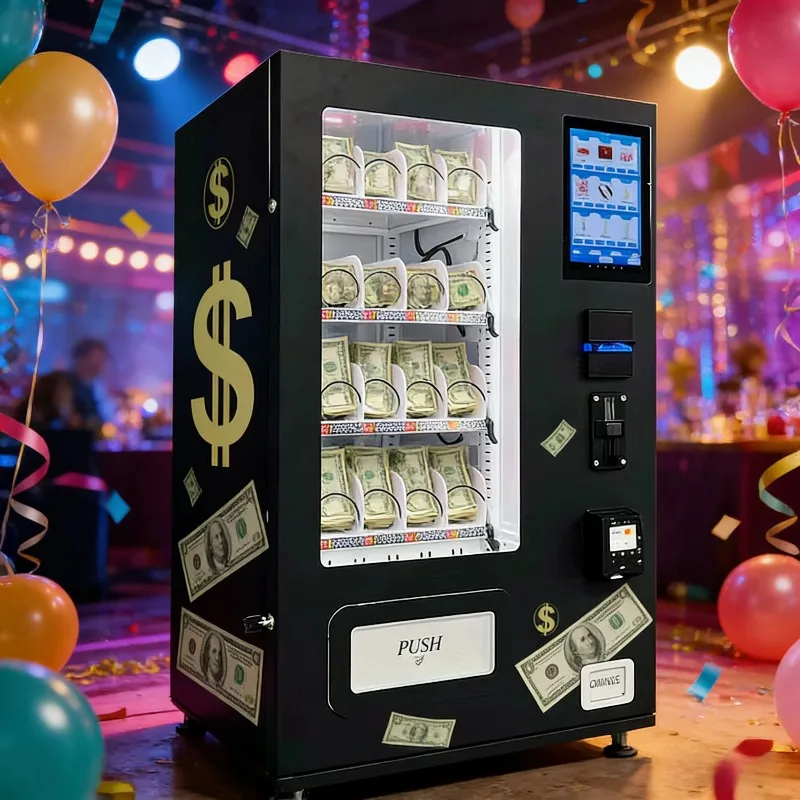 Custom Cash Vending Machine Event Services Luxury Events Spray Money Service Money Spraying  Event Planner