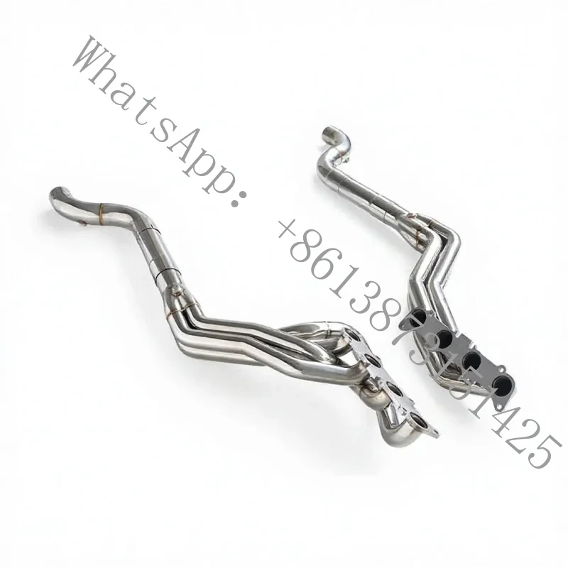 

Suitable Mustang 5.0L 2015-2024 Stainless Steel Exhaust Manifold and High Flow Downpipe Power Upgrade, Installa