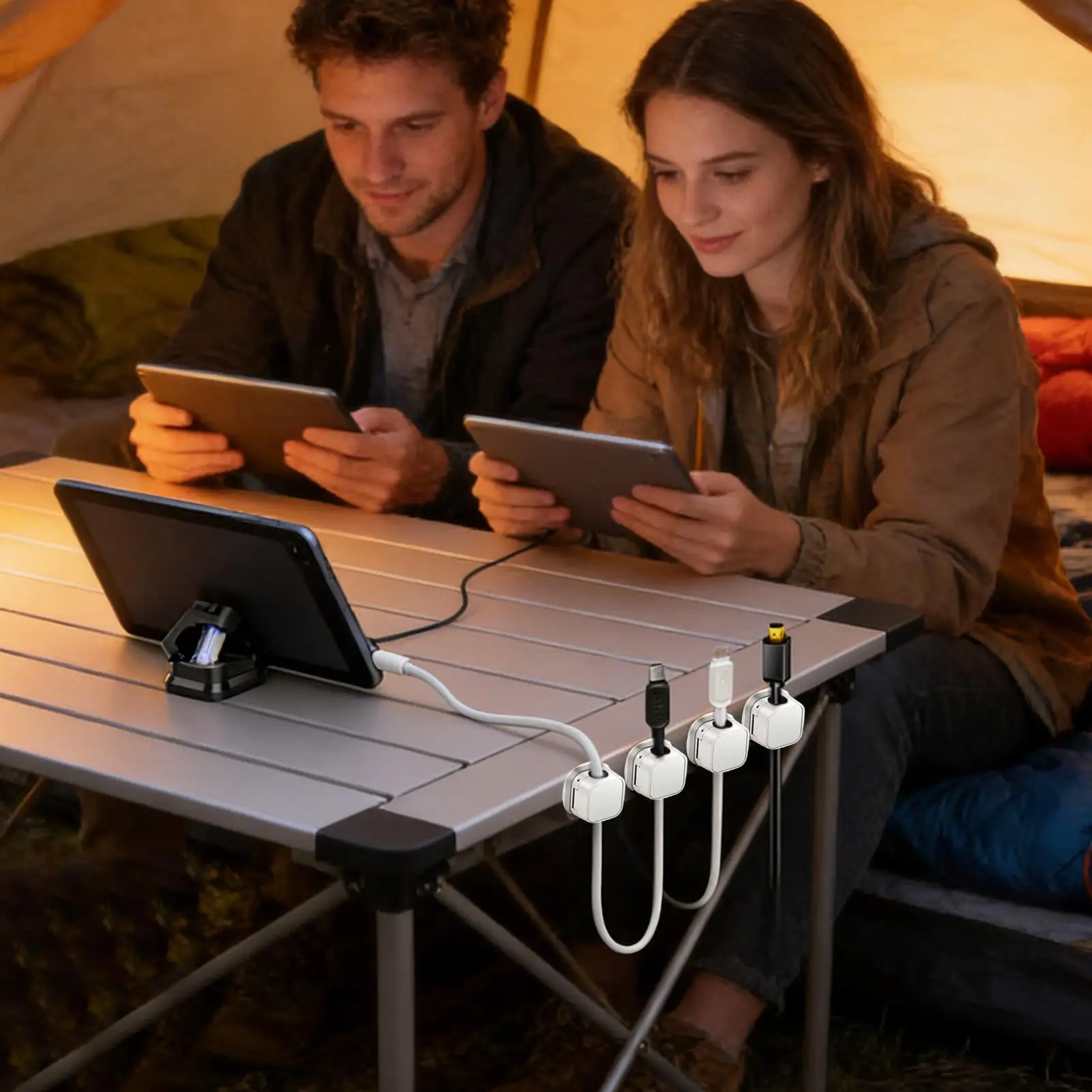 Cord Holder 6 Piece Charger Wire Clips Magnetic Cable Clips For Desk Home Office Car Nightstand Phone Computer Bedside Table