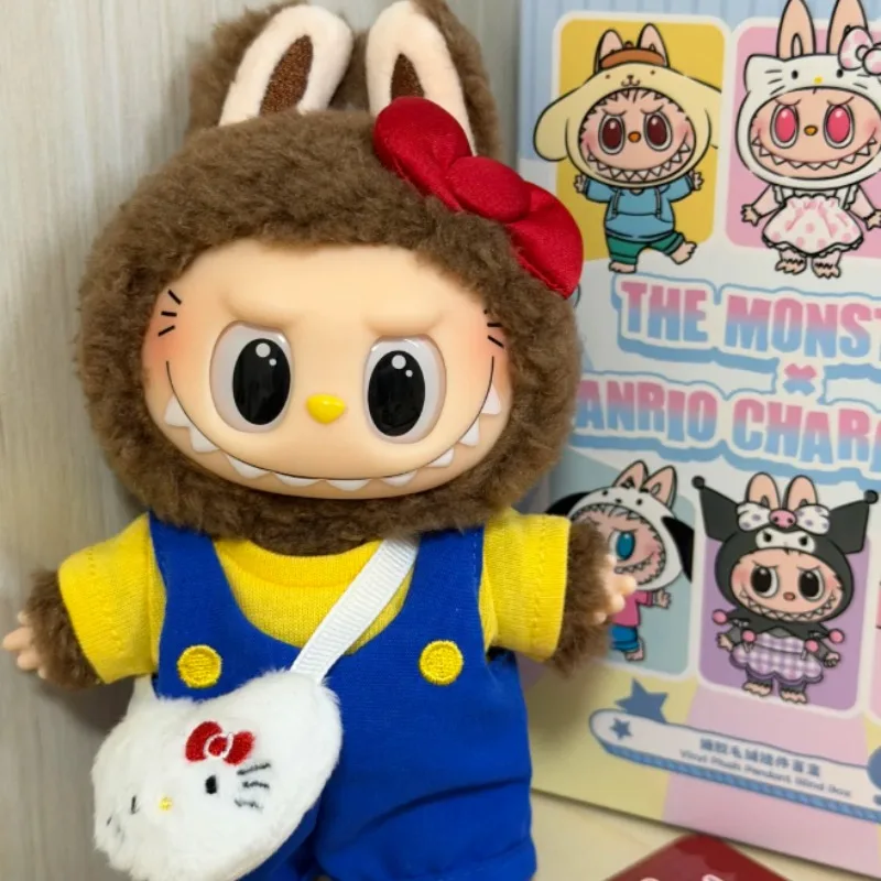 

POP MART LABUBU THE MONSTERS SANRIO CHARACTERS Серия Hidden HELLO KITTY: Плюшевая игрушка в слепой коробке – идеальный подарок для нее и любителей аниме