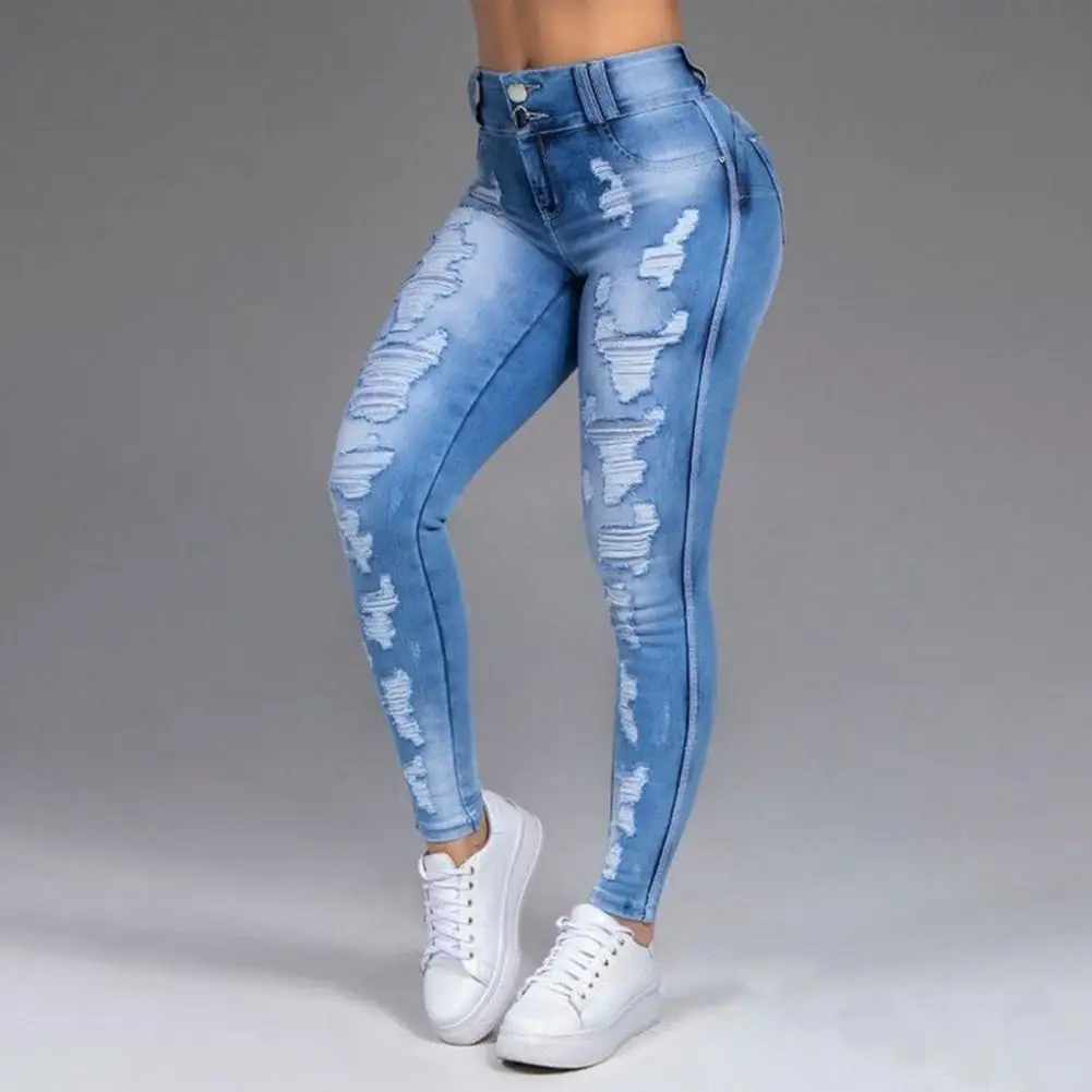 

New Women Bootcut Jeans Slim Fit Denim Pants Bottom Straight High Waist Bootleg Jeans Stretch Female Flare Trouser Maxi