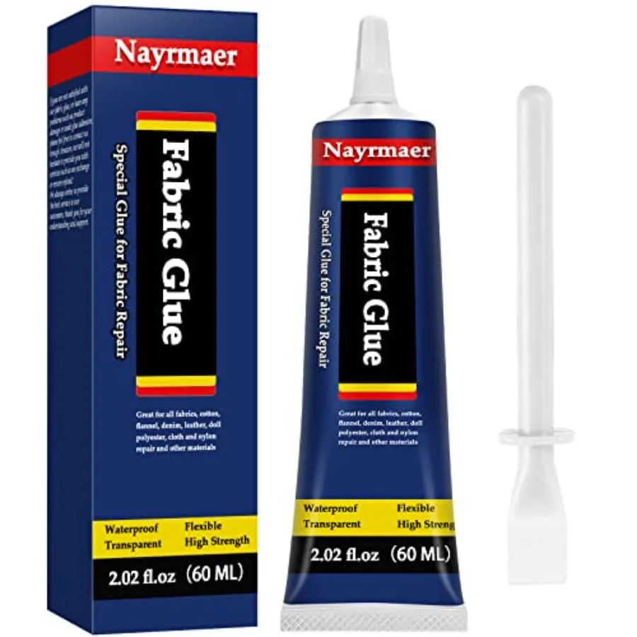 

Клей для ткани перманентный прозрачный моющийся для всех видов тканей: хлопок, фланель, деним, кожа, полиэстер, для ремонта кукол, 24 часа схватывания