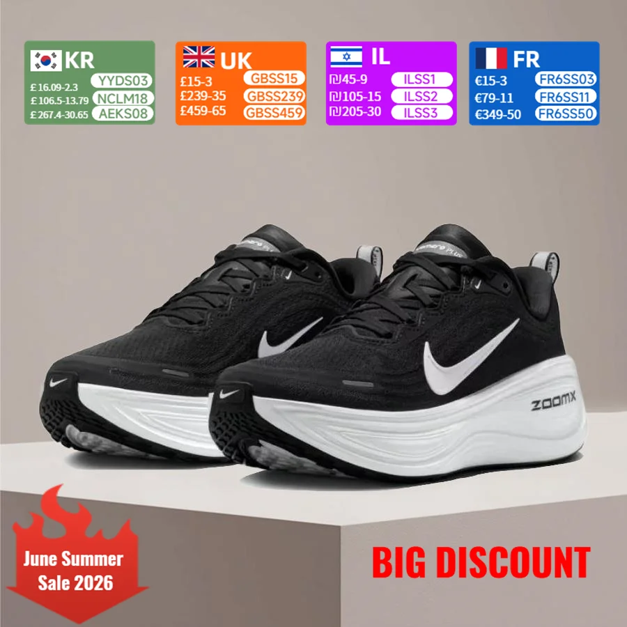 Nike VOMERO PLUS Zapatillas de running para mujer, elegantes y versátiles, acolchadas, cómodas, antideslizantes, duraderas HV8154-002