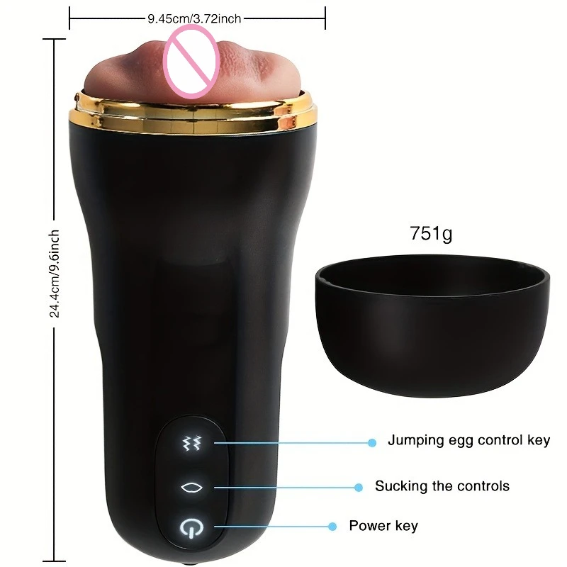 Automatic Male Masturbator Cup Realistic Vaginal Penis Vacuum Trainer Blowjob Penis Pump Glans Stimulation Adult Sex Toy for Men view 6