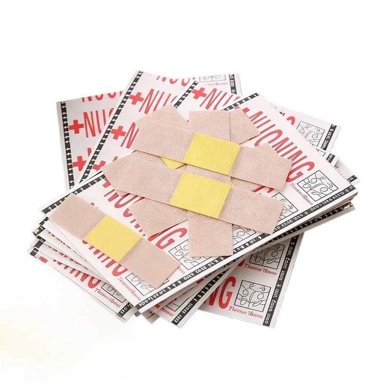 

100Pcs/Set Sticking Plaster Breathable Band Aid PE Wound Dressing Patch First Aid Tape Strips Adhesive Bandages Plasters