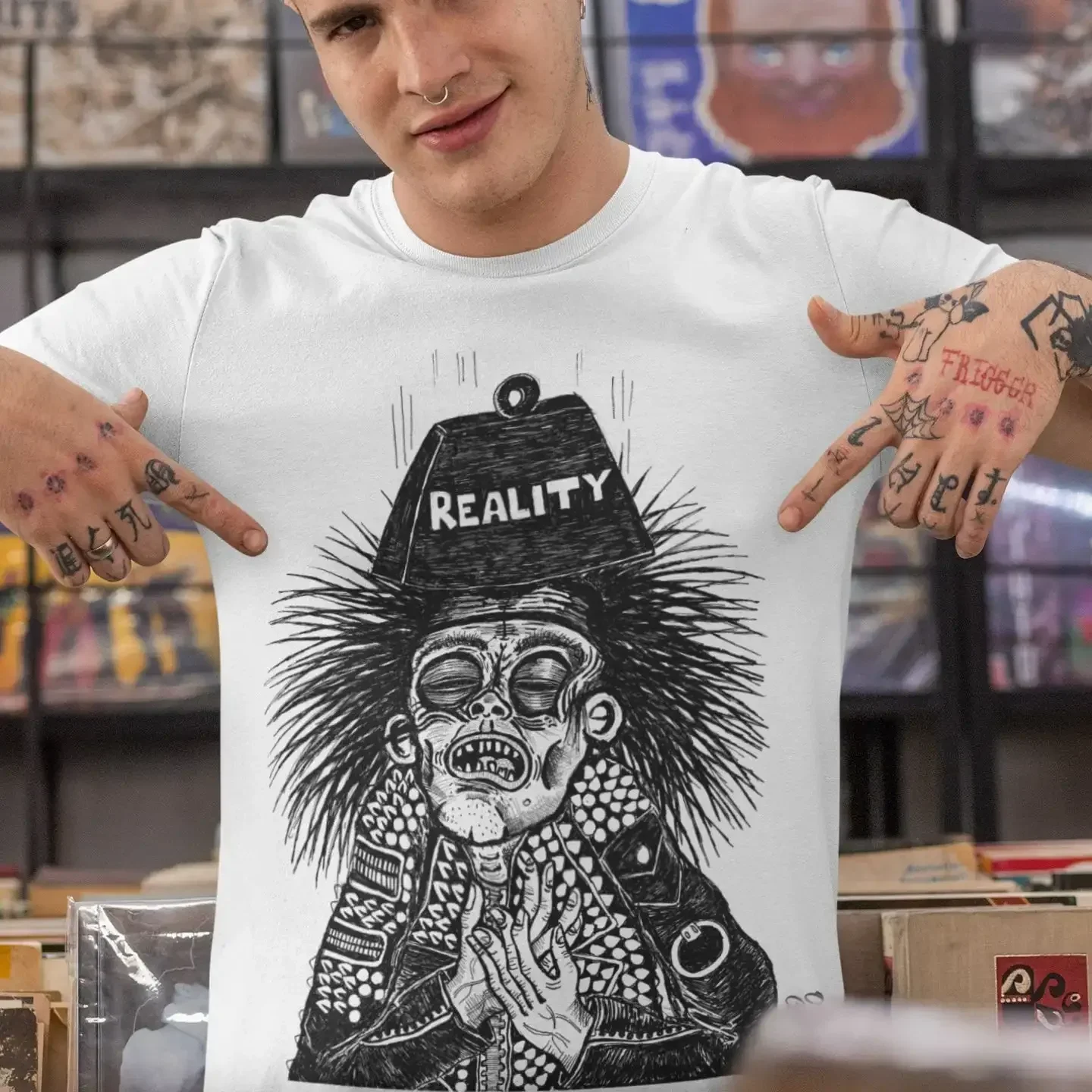 When Reality Hits T Shirt Stenchcore 80's Punk Crust