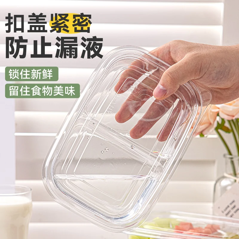 Customized. Spring Outing Picnic Box Disposable Fruit Separately Packed Outdoor Camping Fruit Cut Take out Box Food Packagi