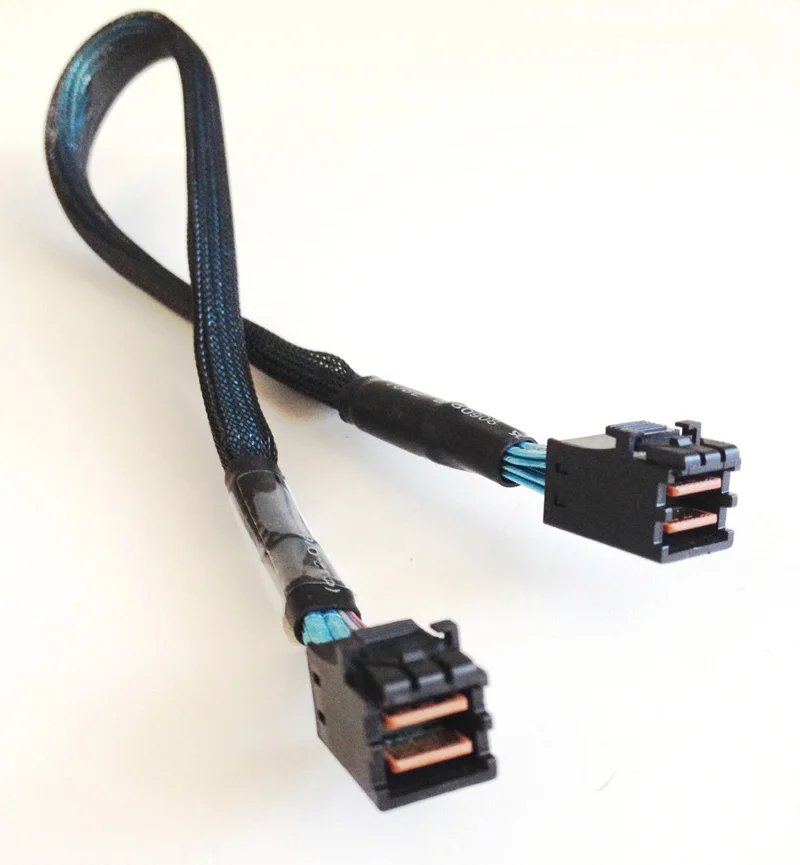Kabel Mini SAS HD SFF 8643, wewnętrzny kabel SFF-8643 SAS, 50 cm, adapter kabla Mini SAS SFF-8643 na 8643 Molex do dysku twardego komputera — zdjęcie produktu 4